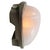 1950s Vintage Industrial French Beige Cast Iron & Frosted Cut Glass Wall Light by Holophane, France For Sale - Image 5 of 9