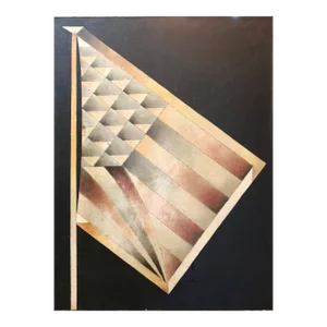 Martin Hoffman, American Flag OUR FLAG Pop Art Acrylic Painting, 1975