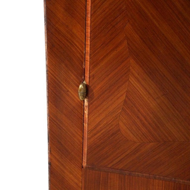 Antique French Kingwood, Marble & Satinwood Marquetry Armoire C1910 For Sale - Image 17 of 18