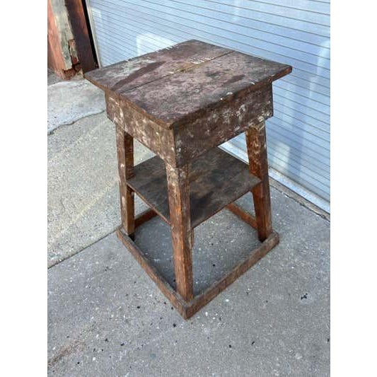 Wood 20th Century Wood Sculpting Stand For Sale - Image 7 of 10