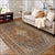 Pasargad DC Rust Handmade Antique Mahal Rug For Sale - Image 4 of 4