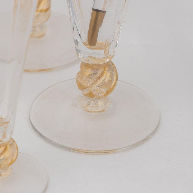 20th Century Italian Carafes & 12 Glasses by Italo Varisco, Venice, Set of 14 For Sale - Image 4 of 13
