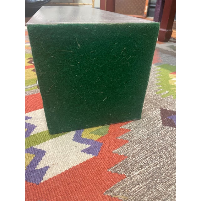 1990s Pair of Vintage Platinum Metal Table Lamps For Sale - Image 5 of 9