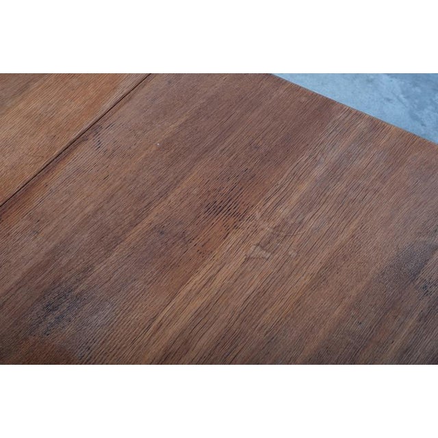 Gold Square Oak Coffee Table by Henning Kjærnulf, Denmark, 1960 For Sale - Image 8 of 9