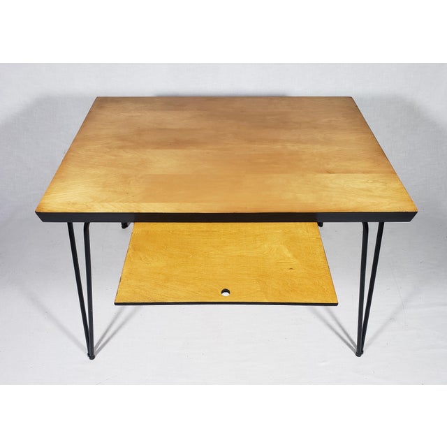 This table is a gorgeous classic Mid-Century Modern table with all of the classic design details: Blond maple wood top,...