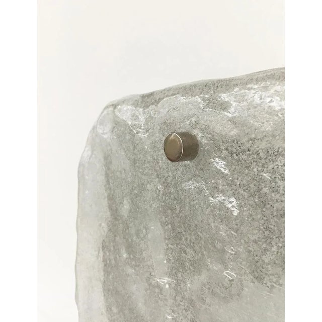 Ice Glass Wall Lamp from Kalmar Franken KG, 1960s For Sale - Image 9 of 12