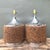 Vintage 70s Chrome and Cork Lamps - A Pair For Sale - Image 11 of 12