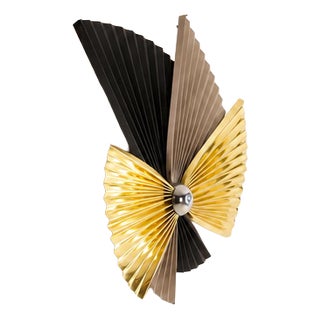 Curtis Jere, Wall Sculpture, USA, 1992, Brass For Sale