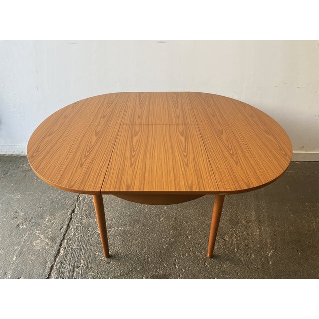 Mid-Century Modern Extending Dining Table by Schrieber, 1960s For Sale - Image 4 of 14