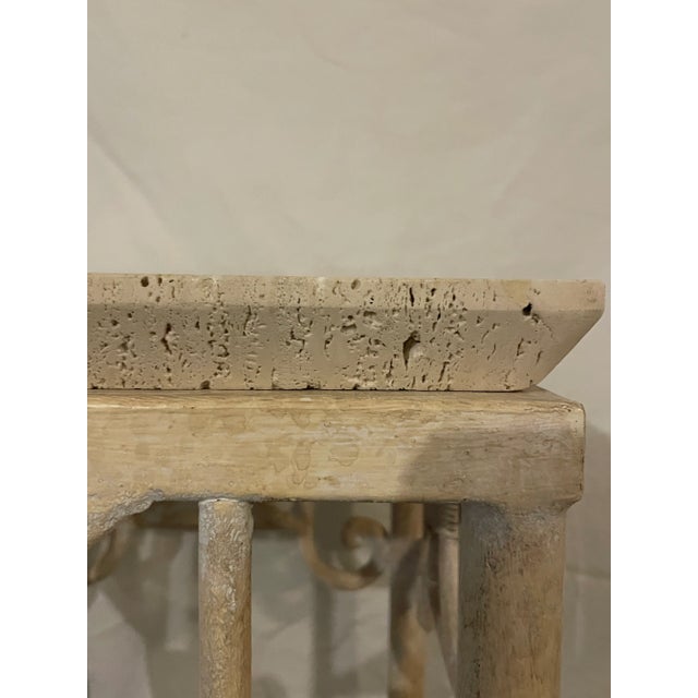 1970s Wrought Iron Ornate Tall Stand Pedestal For Sale - Image 10 of 13