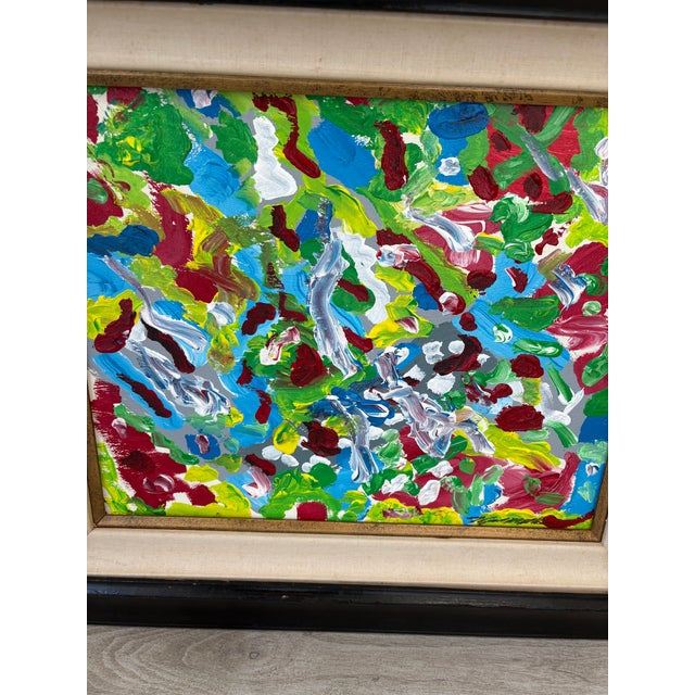 Paint Original Abstract Painting in Vibrant Colors For Sale - Image 7 of 10