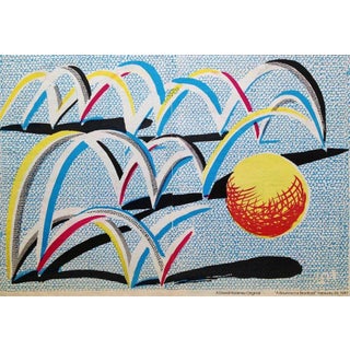 Lithograph by David Hockney "A Bounce for Bradford" For Sale