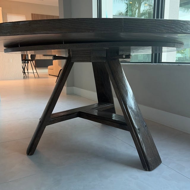 Elegant Gregorius Pineo Liedekerke dining table featuring a timeless round design with a 66-inch diameter. Crafted with...