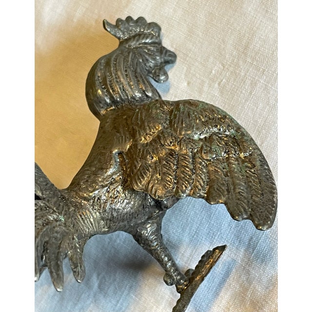 Silver Metal Rooster, 1920s-1940s For Sale - Image 10 of 12