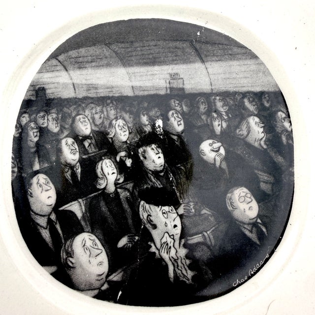 Set of 6 Vintage Chas Addams Cartoon Plates by Milbern, New York For Sale - Image 18 of 18