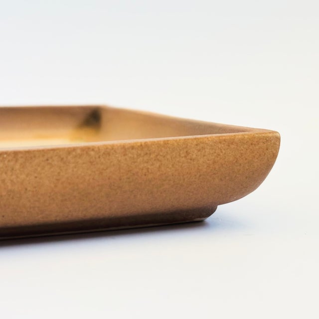 Late 20th Century Kazuo Takiguchi Pottery Square Plate For Sale - Image 5 of 12