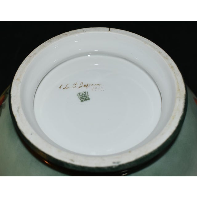 Antique T&v Limoges France Porcelain Bowl Hand Painted Strawberries Gold 1907 For Sale - Image 18 of 18