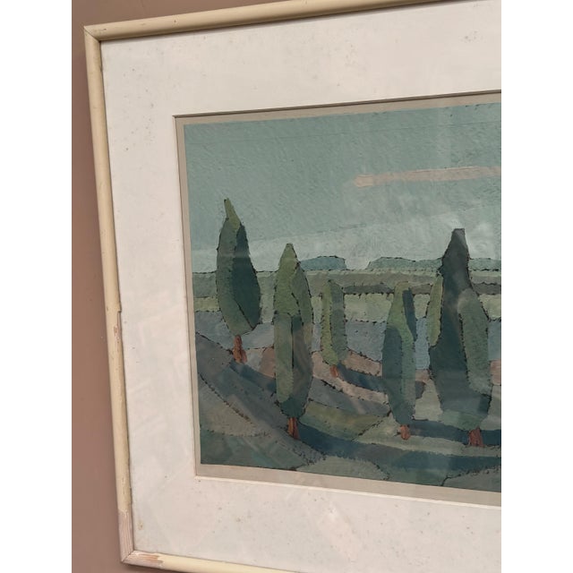 Gunnar Fohlin, Trees, 1960s, Oil on Paper, Framed For Sale - Image 8 of 18