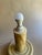 Contemporary Chunky Onyx Marble Table Lamp For Sale - Image 3 of 10