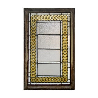 Skylight Antique Textured and Stained Glass For Sale