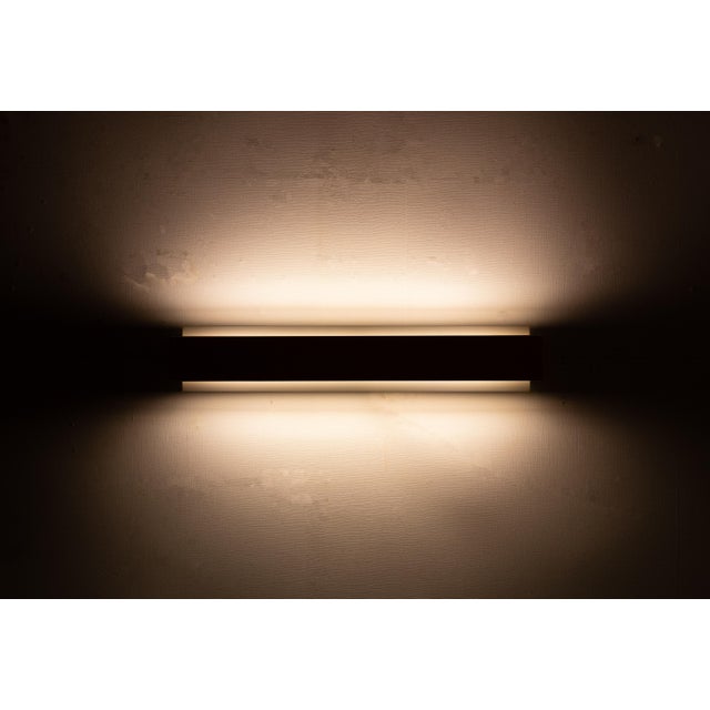 Very nice rectangular Wall Lamp . Metal Two tone color . Original White with a Mustard Yellow , Typical 1960s Color ....