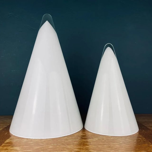 Murano Cone Table Lamps, Italy, 1970s, Set of 2 For Sale - Image 11 of 13