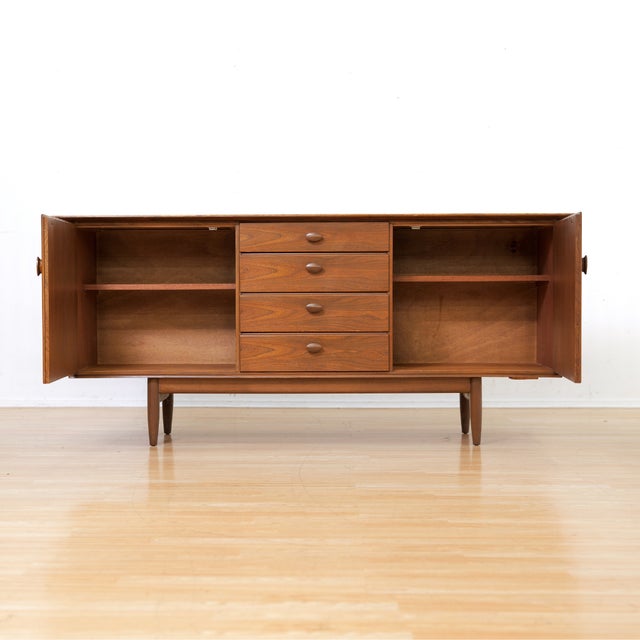 Mid Century Teak and Elm Credenza by Scandart Furniture For Sale - Image 4 of 10