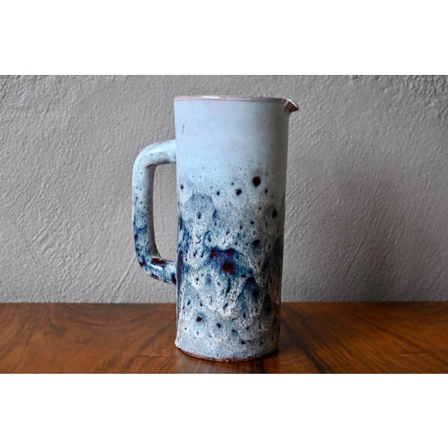 Brutalist Glazed Stoneware Carafe from Vallauris, 1960s For Sale - Image 11 of 11