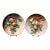 Pair of 19th Century French Hand Painted Ceramic Barbotine Fruit Wall Platters For Sale