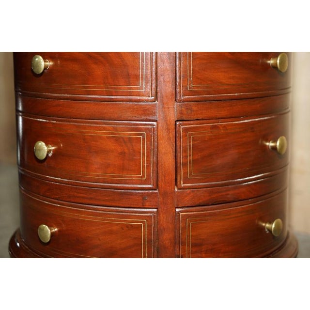 Antique Anglo-Indian Hardwood and Brass Sewing Table with Locking System For Sale - Image 11 of 18