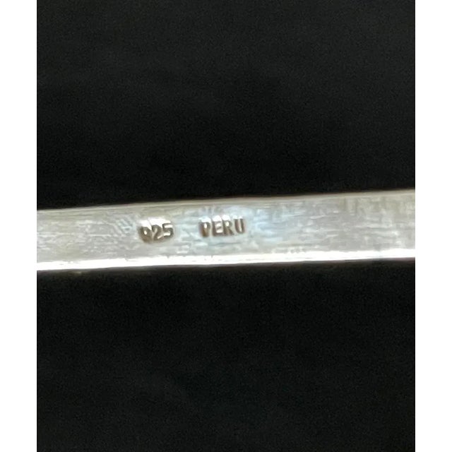 Mid 20th Century Peruvian Modernist Sterling Silver Coffee Service Set - 6 Pieces For Sale - Image 10 of 13