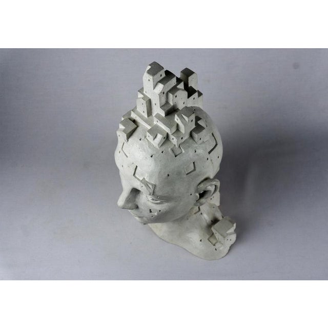 Black Bone White LarA 010 Sculpture, 2024, Cement For Sale - Image 8 of 15