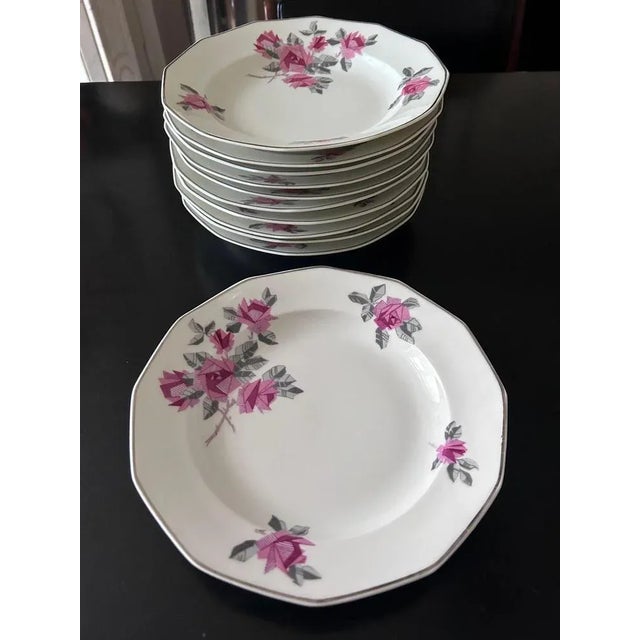 Art Deco Porcelain Service from Mc & Cie, 1930s, Set of 30 For Sale - Image 3 of 11