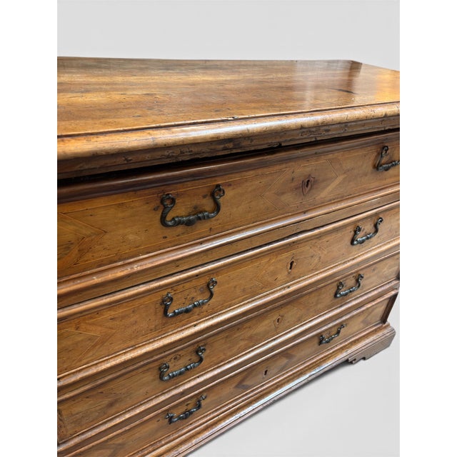 17th Century Italian Walnut Commode For Sale - Image 4 of 16