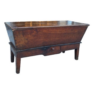 19th Century French Oak Dough Bin Table For Sale