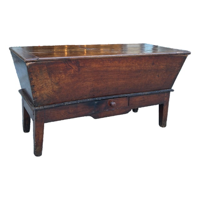 19th Century French Oak Dough Bin Table For Sale