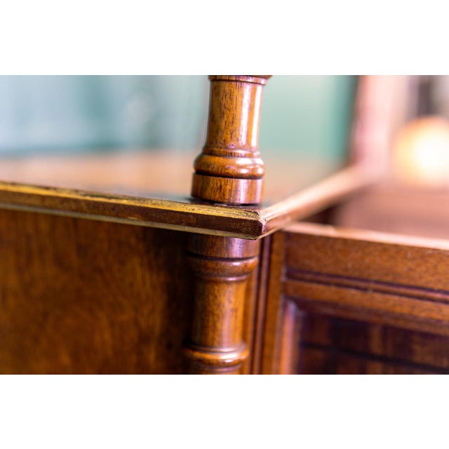 Late 19th Century English Victorian Hanging Mahogany Cabinet With Gilt Details For Sale - Image 10 of 16