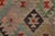 Abstract Kilim Tan Gray Wool Rug - 5'9" X 8'1" For Sale - Image 4 of 7