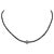 2010s Diamond Black White Necklace 19 TCW 18k Gold Certified For Sale - Image 5 of 8