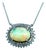Natural Opal Diamond Pendant Necklace 14k Gold 5.81 TCW Certified For Sale