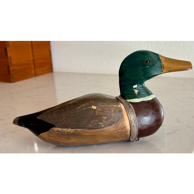 PS- I love the West Coast Here is a wonderful fold art hand carved and painted West Coast mallard duck decoy. It features...