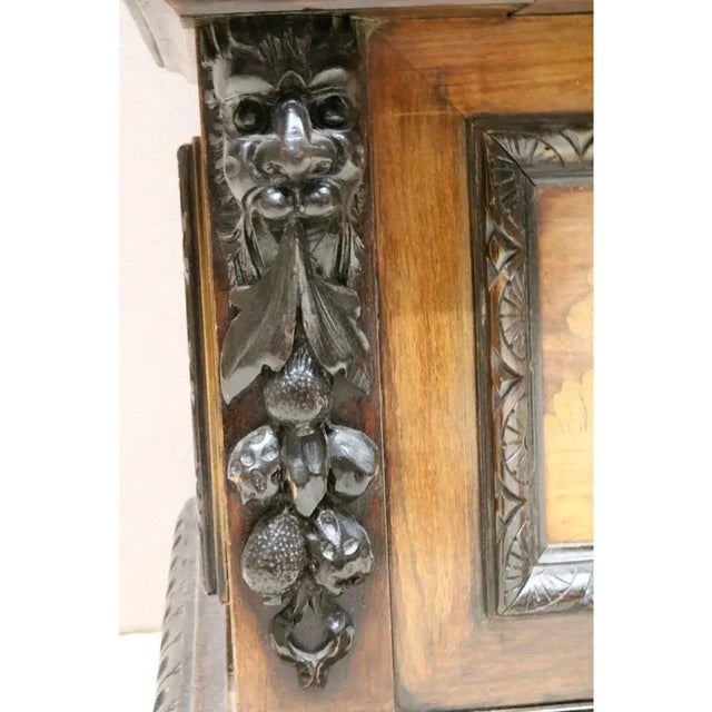 Elevate your entryway with the Superb Large Antique Italian Renaissance Walnut Hall Seat, a piece that exudes historical...