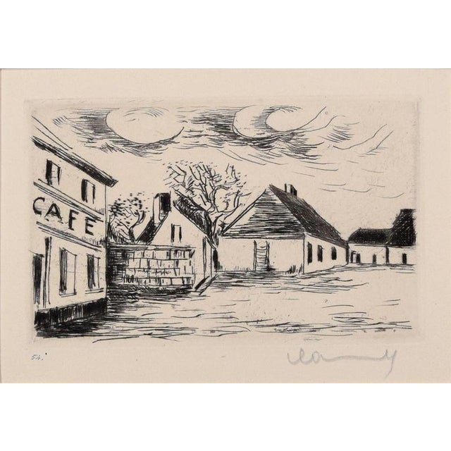 Maurice de Vlaminck, Café De Paris, 1920s, Etching & Drypoint For Sale - Image 3 of 5