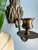 Metal Vintage Brass Pineapple Candle Wall Sconces - a Pair For Sale - Image 7 of 12