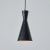 Mid-Century Modern 1950s Black Metal Diabolo Pendant Lamp Attributed to Stilnovo For Sale - Image 3 of 13