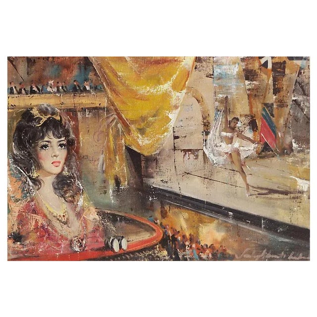 Textile 'Beauty at the Ballet', C. 1970s, American School For Sale - Image 7 of 7