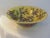 Beautiful large Chinese ceramic decorative bowl in yellow featuring a lovely floral motif interior and exterior of bowl in...