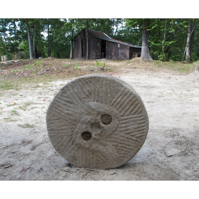 Contemporary 1930s Granite Mill Water Fountain Stone 7 For Sale - Image 3 of 7