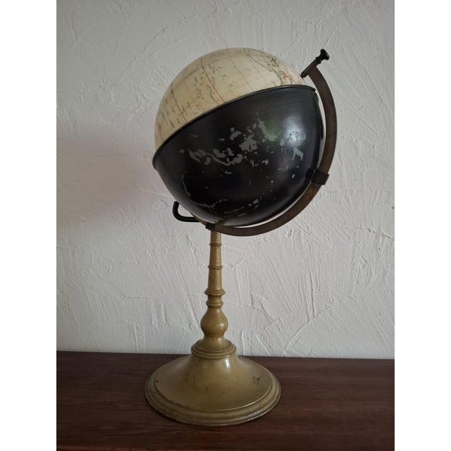 Black Spherical Globe by Johann Georg Rotau, 1910 For Sale - Image 8 of 8