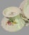 Copeland Spode's "Jewel" Hand Painted Heath & Rose Floral Sugar Bowl & Creamer Set For Sale - Image 9 of 11